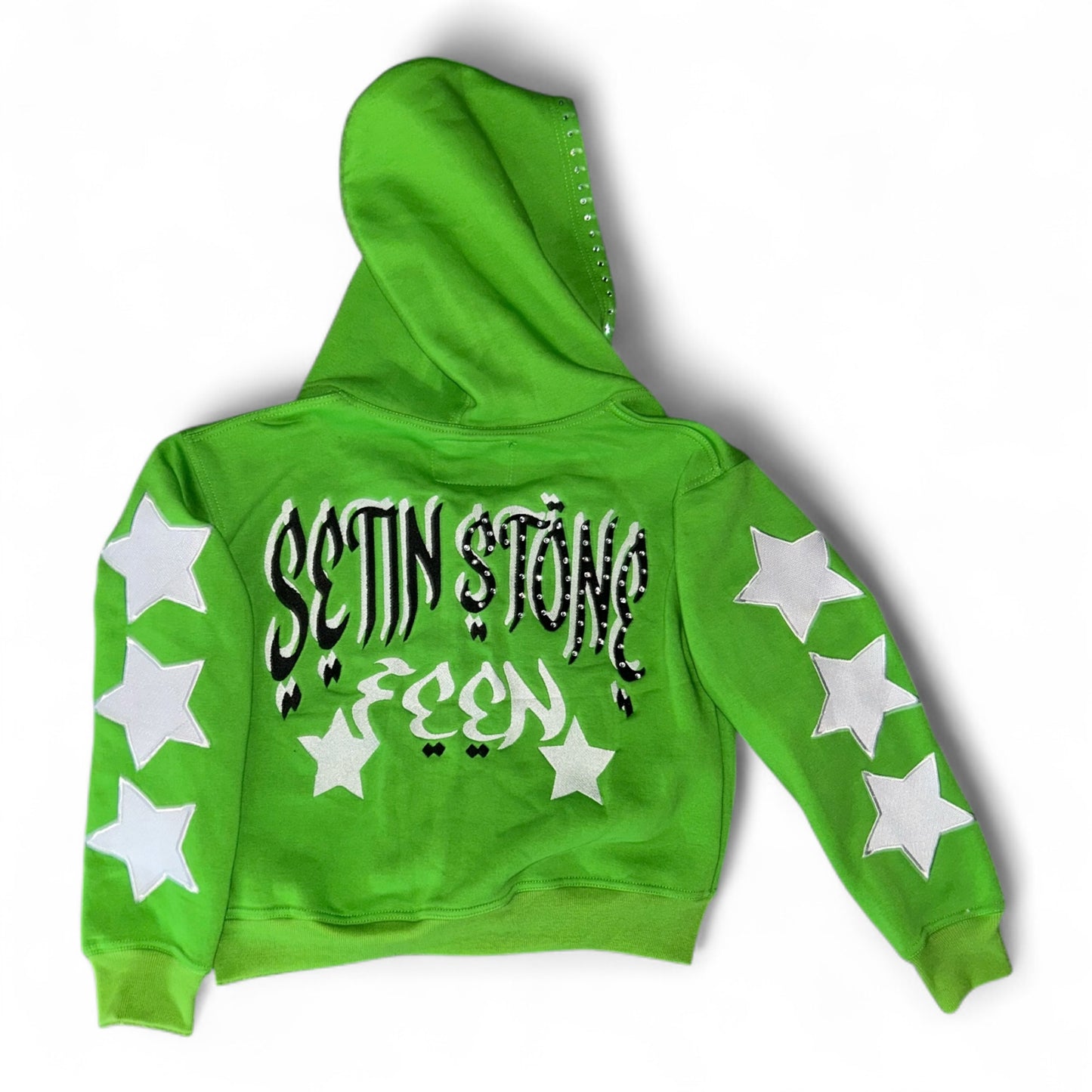 Green “SETIN $TONE” Hoodies