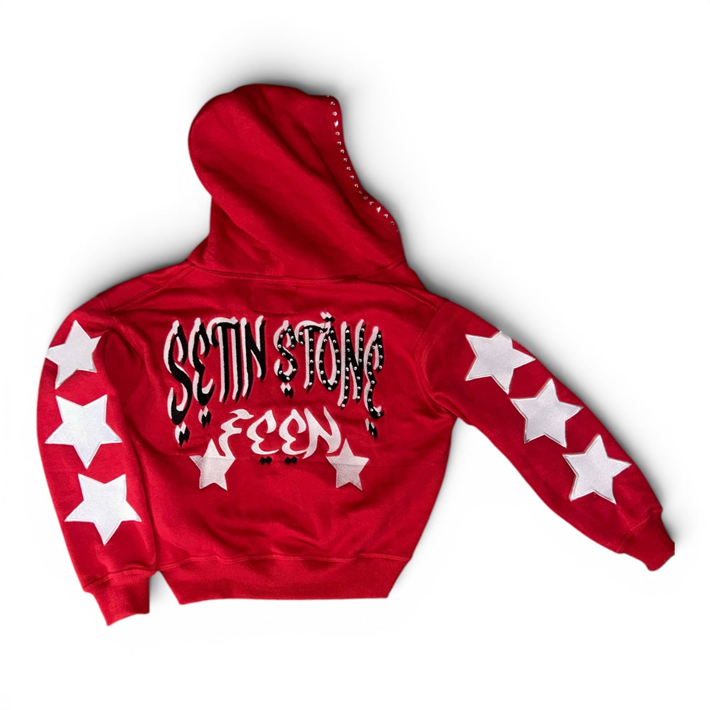 Red “SETIN $TONE” Hoodies